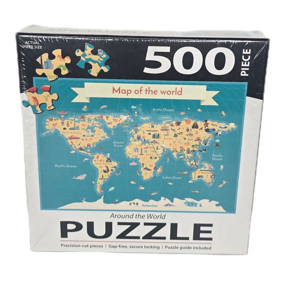 Turner Photographic Around The World 500-Piece Puzzle Eiffel Tower Big Ben Hobby